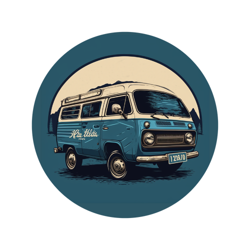 Wild Road Rentals - Circle Logo Van